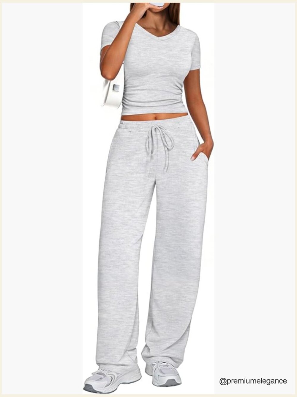 2 Piece Lounge Set Women Summer Outfits Casual Sweatsuits Short Sleeve Wide Leg